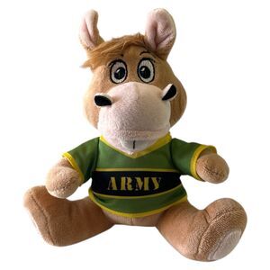 United States Veterans Military Mascot Army Plush Jackson Mule Stuffed Animal 8"